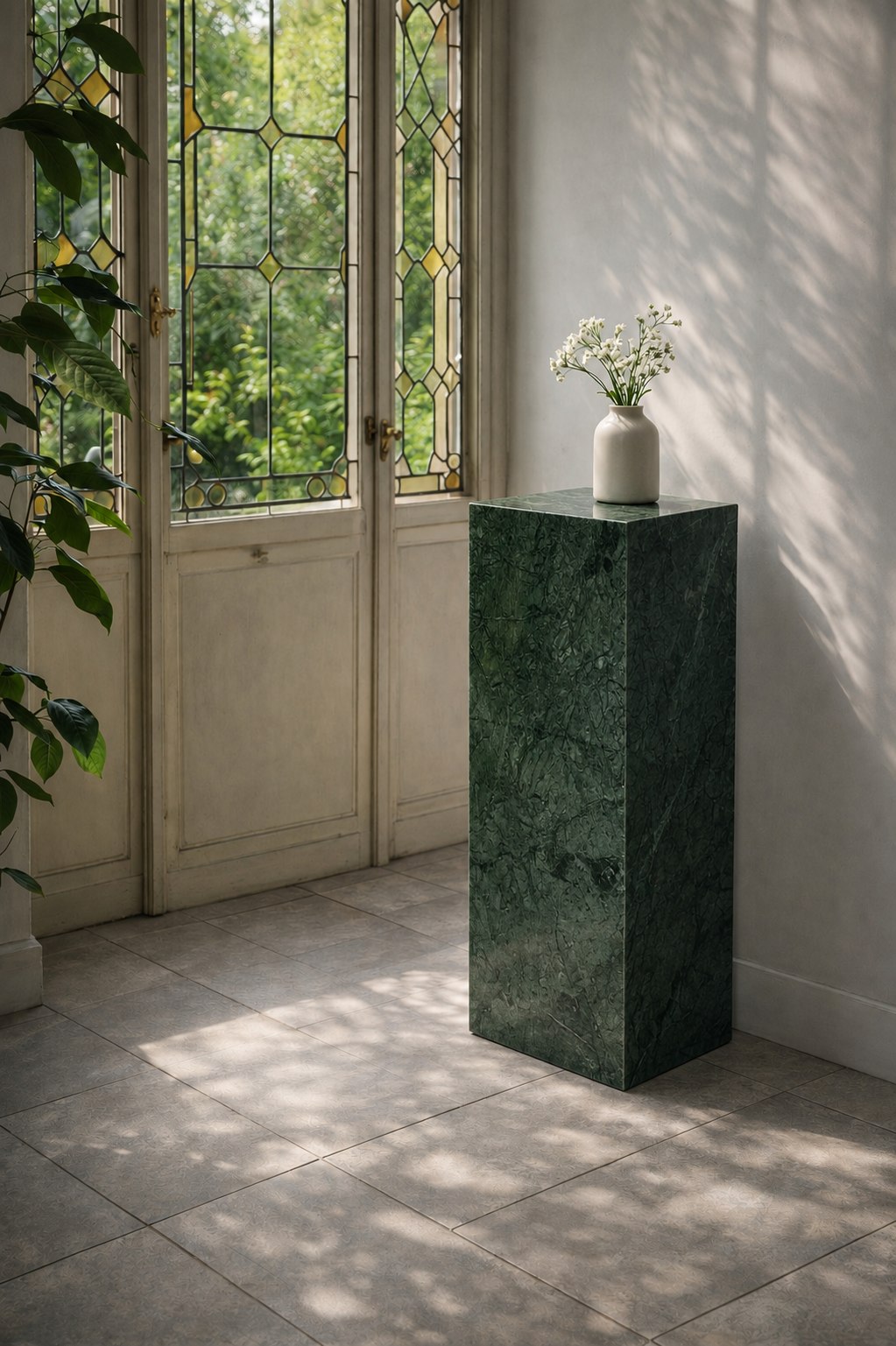 Indian Green Marble plinth, Auckland